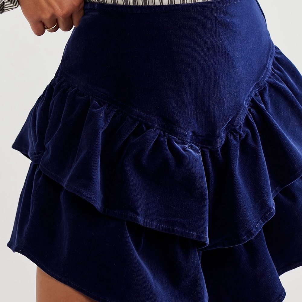 MOTHER The Ruffle Mini Skirt